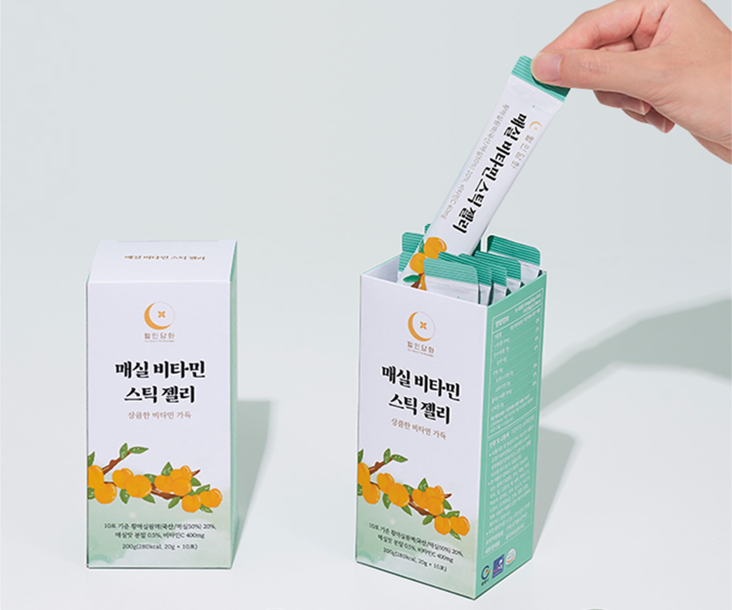 WOLINDAMHWA Plum Vitamin Jelly Stick 20g x 30er | K-Beauty Superfood | Hochwertige Hwangmaesil-Pflaumen & Vitamin-Komplex | Praktischer Stick für unterwegs | Wohlfühl-Produkt für Gesundheit