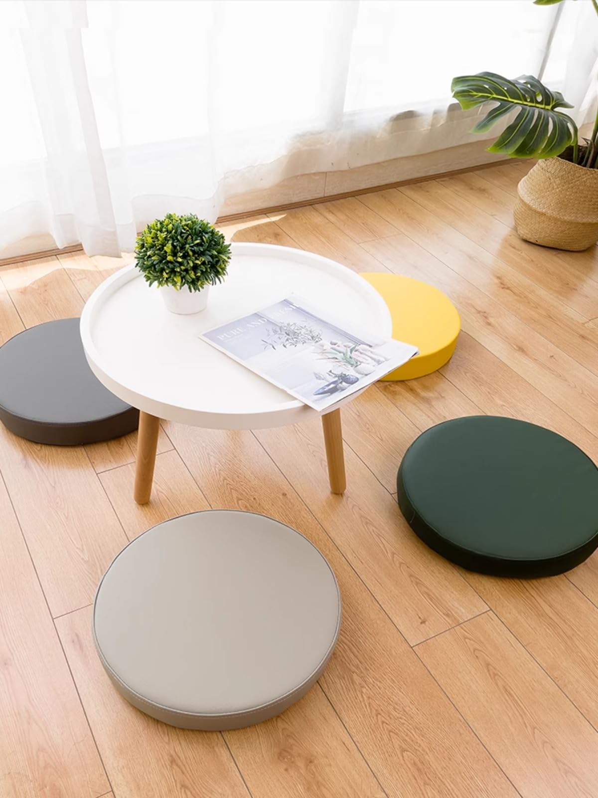 Cuscino da meditazione e yoga Zafu - Cuscino per pavimento Supporto ergonomico ideale per postura rilassamento respirazione meditazione consapevolezza per uso interno ed esterno