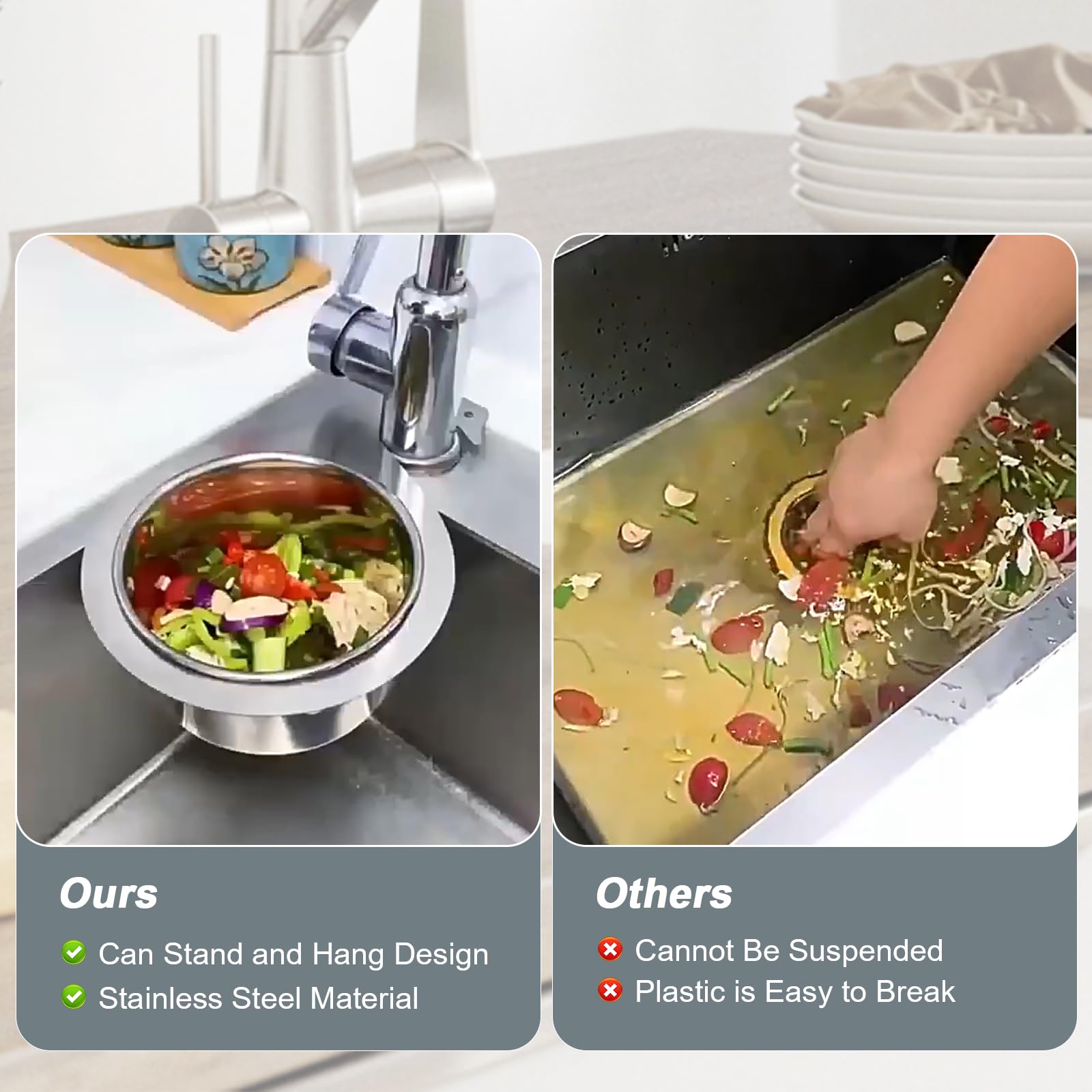 Passoire De Vidange D'évier En Acier Inoxydable Pour évier De Cuisine