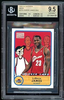 03-04 Bazooka レブロン・ジェームズ 276 Amazon.com: LeBron James Rookie Card 2003-04 Bazooka Minis