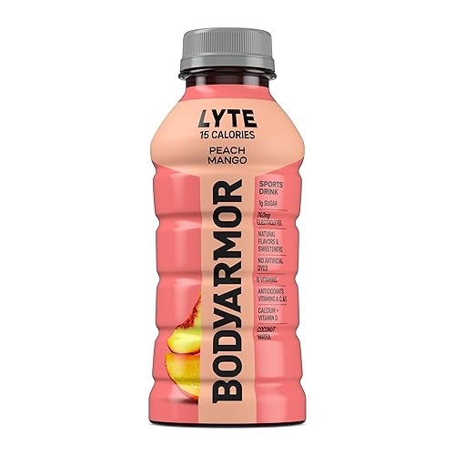 Miniatura 10 de BODYARMOR LYTE - Bebida deportiva baja en calorías, mango de melocotón, hidratación de agua de coco, sabores naturales con vitaminas, electrolitos