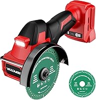 Vista 9 de Herramienta de corte inalámbrica compatible con batería DeWalt 20V Max, motor sin escobillas de 18,000 RPM, hojas de 4" (2 piezas) con cubierta