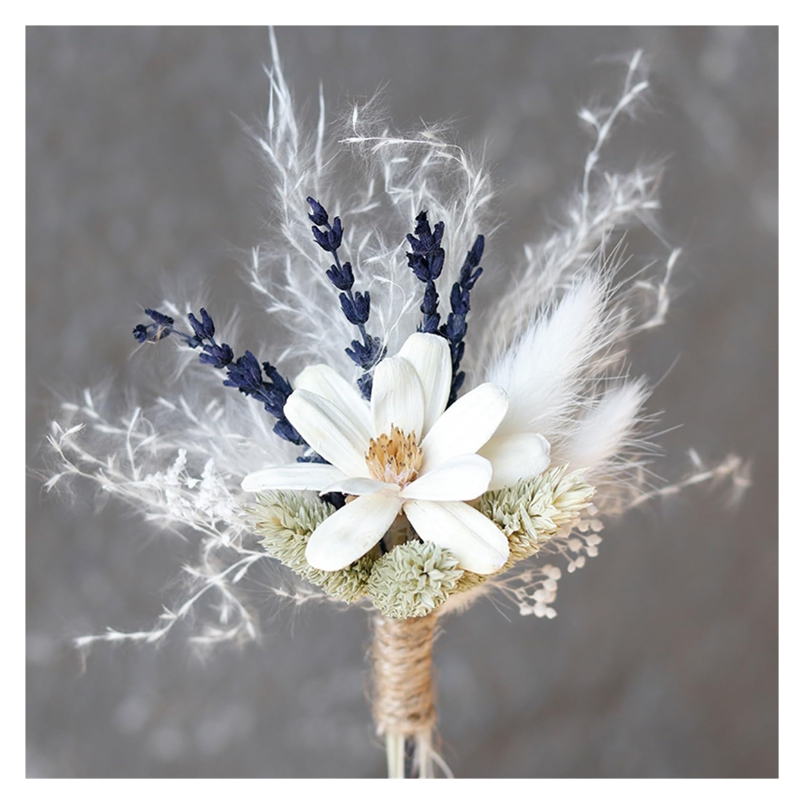 EYZJQSTUV Wedding corsage， New Dried Flower Bouquet Wedding Corsage Wrist Brooch Boutonniere Multicolor(C)
