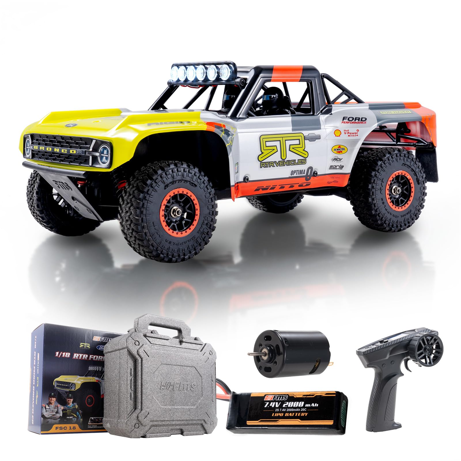 クローラーFMS EAZYRC BRONX 1/18 RTR ブロンコ カスタム Amazon.com: EAZYRC FMS 1/18 RC Truck FSC18 Ford Bronco, Officially