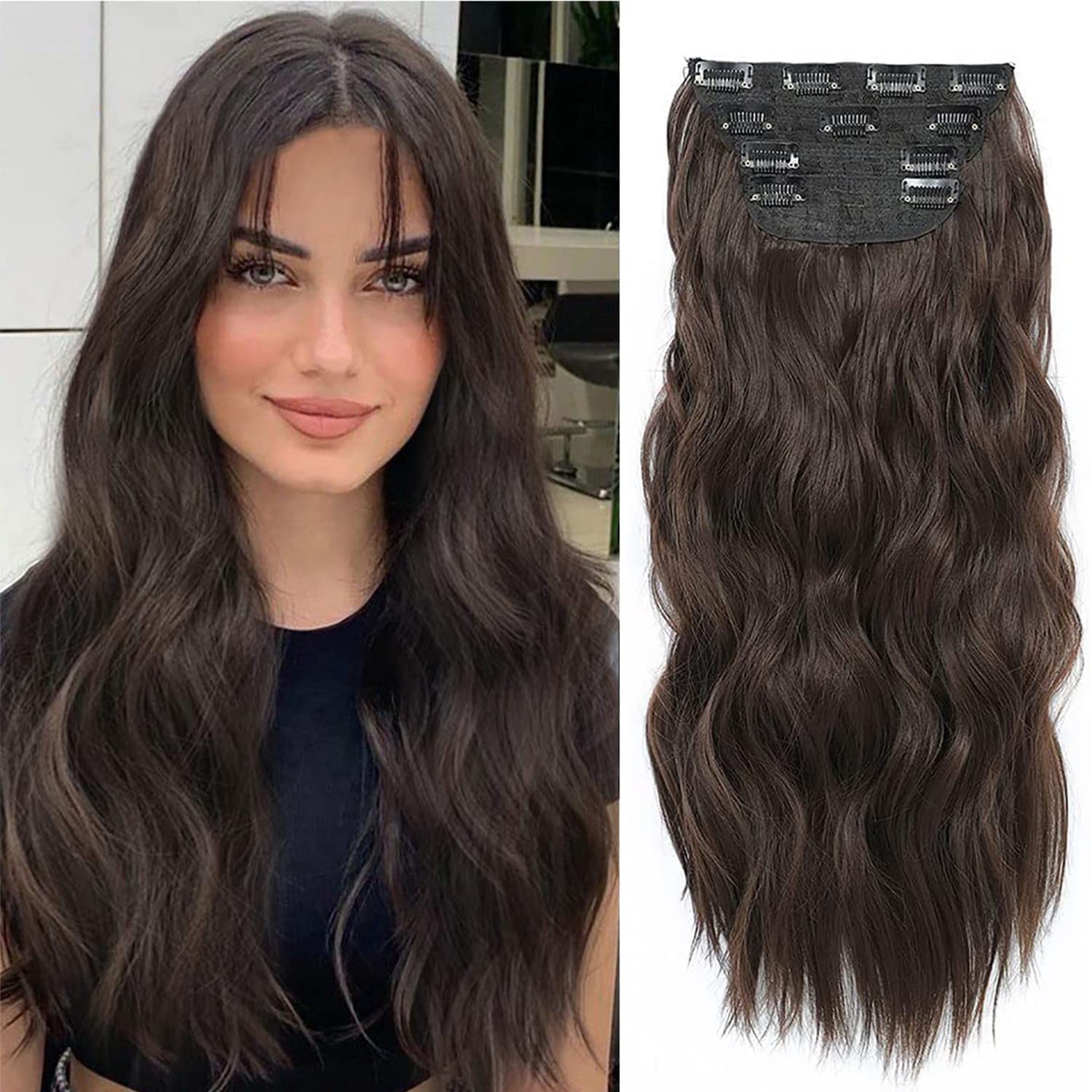 Clip In Hair Extensions for Women UDU 4PCS 20inch