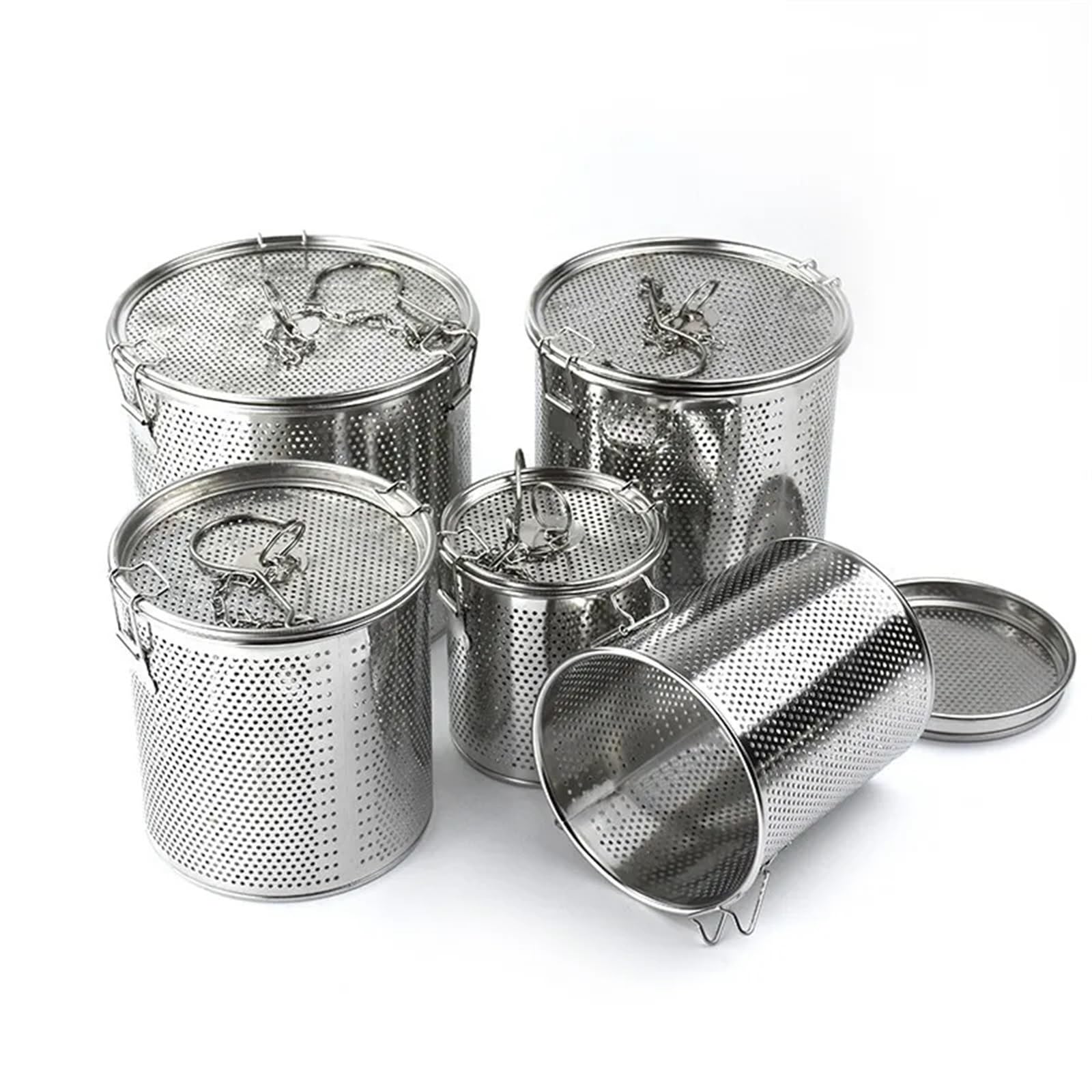 Tamiz de harina Acero Inoxidable, 1 Unidad, Bolsa for condimentos guiso, Cesta for salmuera, for, Filtro for Sopa(3)