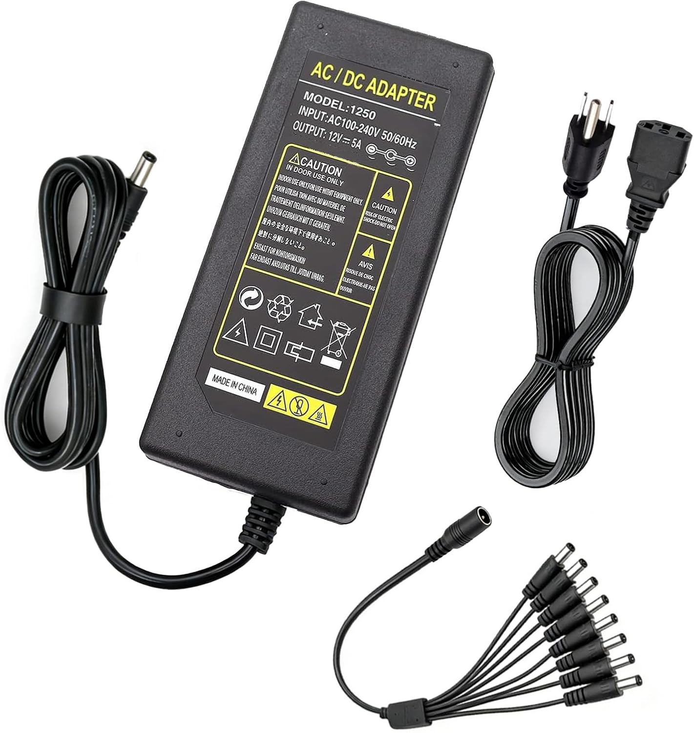 Tnuocke 12V 5A Security Camera Power Adapter Review: Power 8 Cameras for Backyard Garden Surveillance
