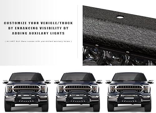 Miniatura 7 de Armordillo USA 8715604 AR Series Barra de aluminio con barra de luz LED color negro texturizado para Toyota 4Runner 2010-2022