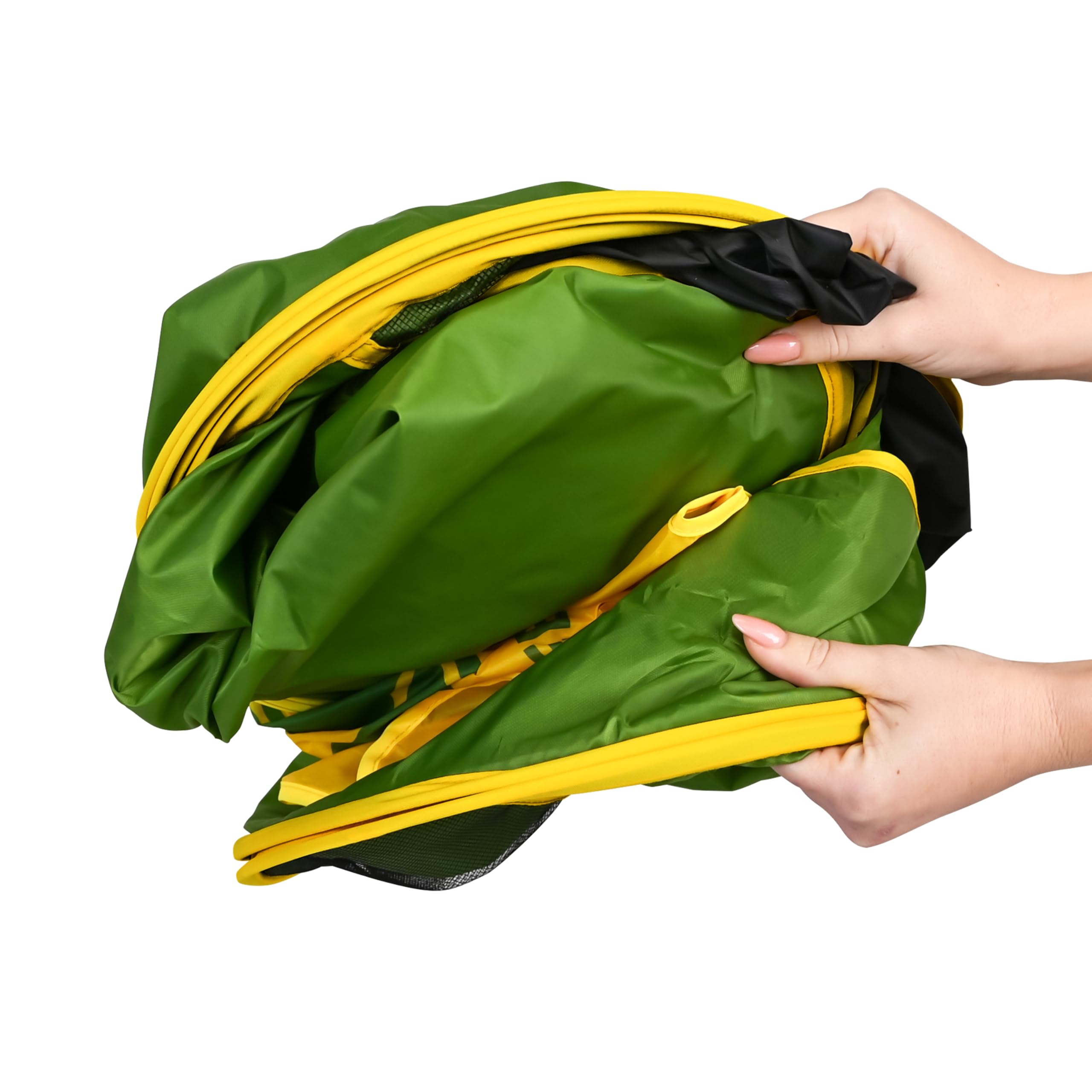 John Deere Tenda da campeggio pop-up, set da 18 pezzi, include mensa, piatti, utensili, cibo da gioco, pentole, binocoli, lanterna e torcia, giochi per interni ed esterni