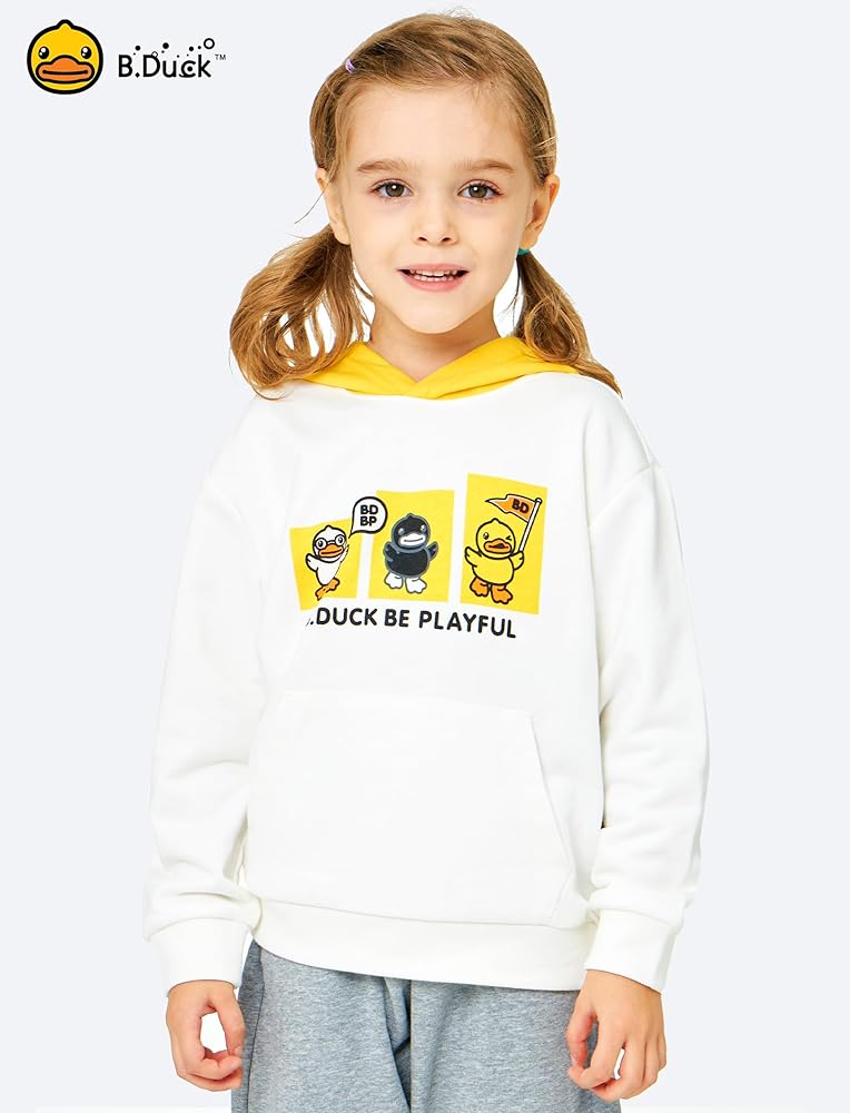 Amazon.com: BDUCK+ Toddler Girls Boys White Duck Hoodie