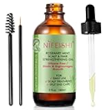 Bieyoc Rosemary Oil, 100% Pure Natural for Hair Growth, Treatment For Damaged & Dry Skin hair, Cold Pressed Oil For Growth, Eyebrows, Eyelashes, Nails and Skin(60ml)