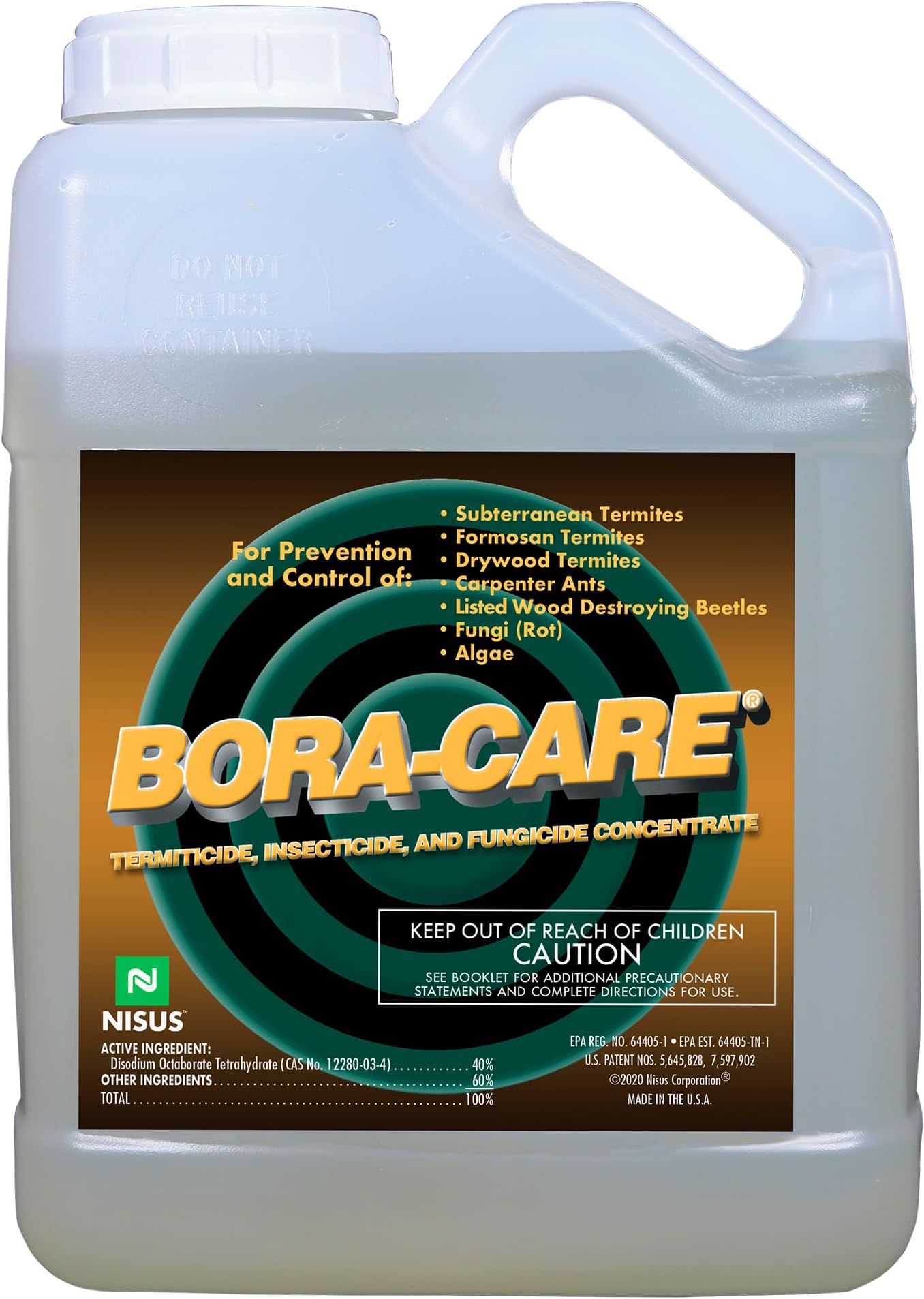 Bora-Care Termiticide Insecticide and Fungicide Concentrate, Wood Treatment for Termite and Beetle Prevention, 1 Gallon