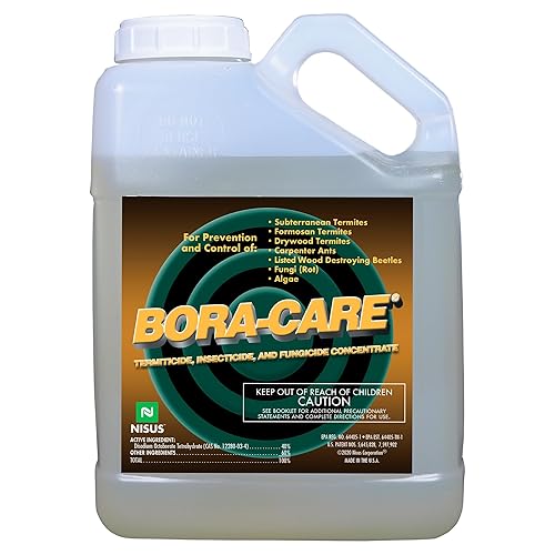 Bora-Care Termiticida Insecticida y Fungicida Concentrado, Tratamiento de Madera para Prevención de Termitas y Escarabajos, 1 Galón