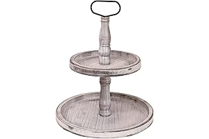 Vintage Wood 2 Tier Display Stand