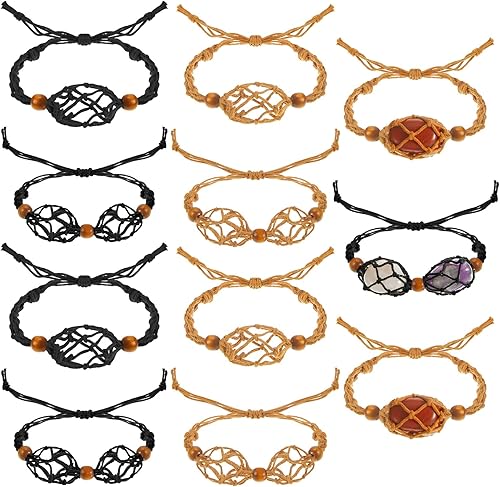 Miniatura 1 de Fabbay 8 piezas de soporte de pulsera de cristal vacío, soporte de cristal de repuesto para jaulas de cristal, pulseras de cristal, soporte