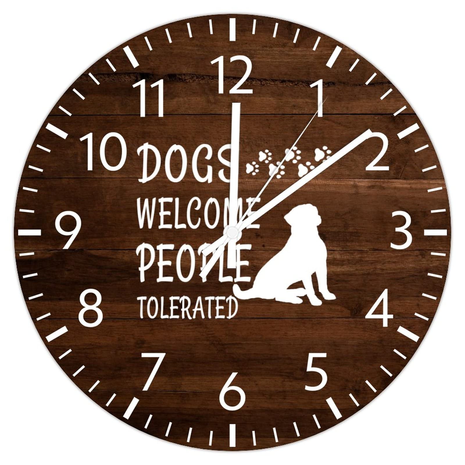 Horloge murale lisible en PVC sans cadre pour resoudre le manque de deco
