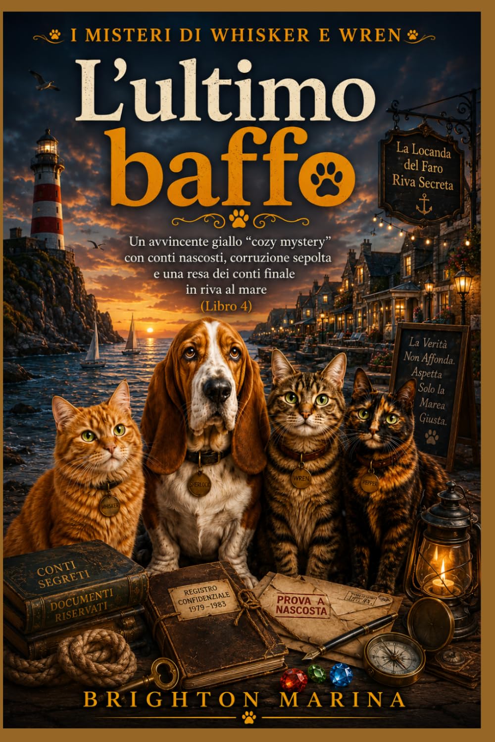 L'ultimo baffo: Un avvincente giallo "cozy mystery" con conti nascosti, corruzione sepolta e una resa dei conti finale in riva al mare (Libro 4) (I misteri di Whisker e Wren)
