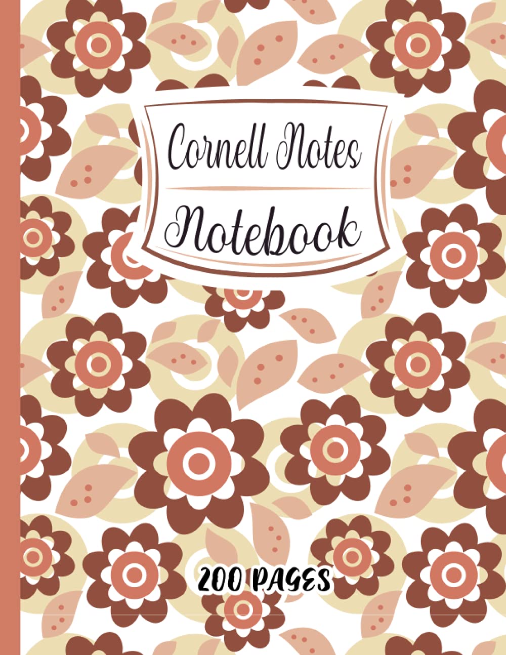 Cornell Notes Notebook: Cute Flowers, Floral Cornell Notes, Cornell method, or even Cornell system notes taking provides a systematic format and ... for School College University Students