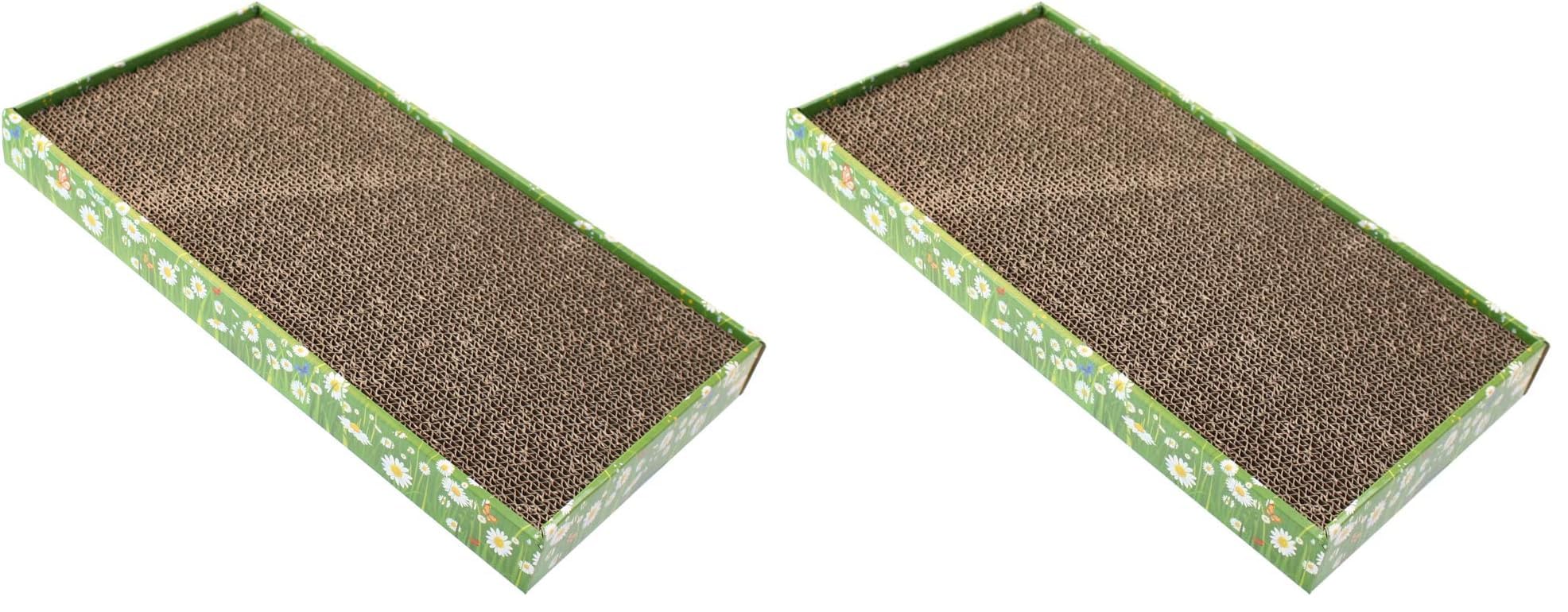 Croci C6020464 Kratzbaum Pappe Katzenminze, 48 x 25 x 5 cm (Packung mit 2)