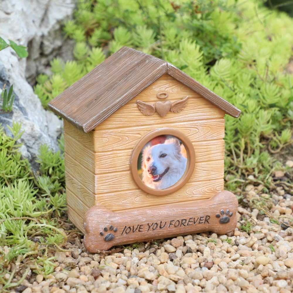 Godchoices Scatola Commemorativa Personalizzata per Peli di Animali Domestici, Pelliccia di Cane e Gatto, Scatola Commemorativa in Legno Inciso, 7.5*2.8*5cm