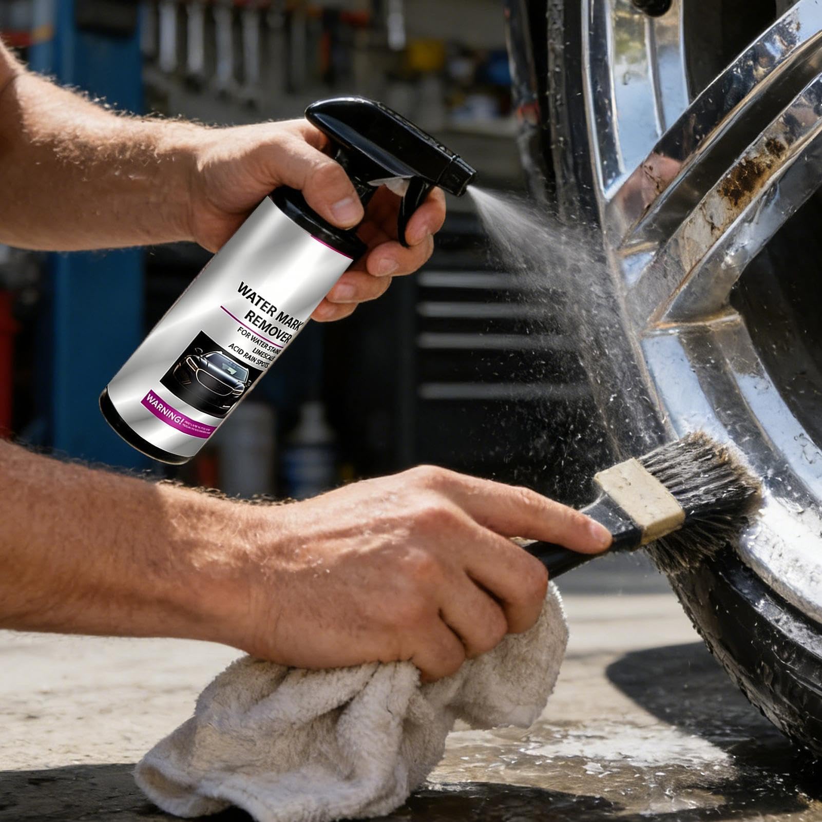 Nettoyant Anti-Taches d'Eau pour Voiture | Spray Détachant pour Véhicule - Anti-Calcaire pour Vitres Auto Miroir Peinture | pour Automobile, Berline, SUV, Camion, Atelier, Garage, Domicile,