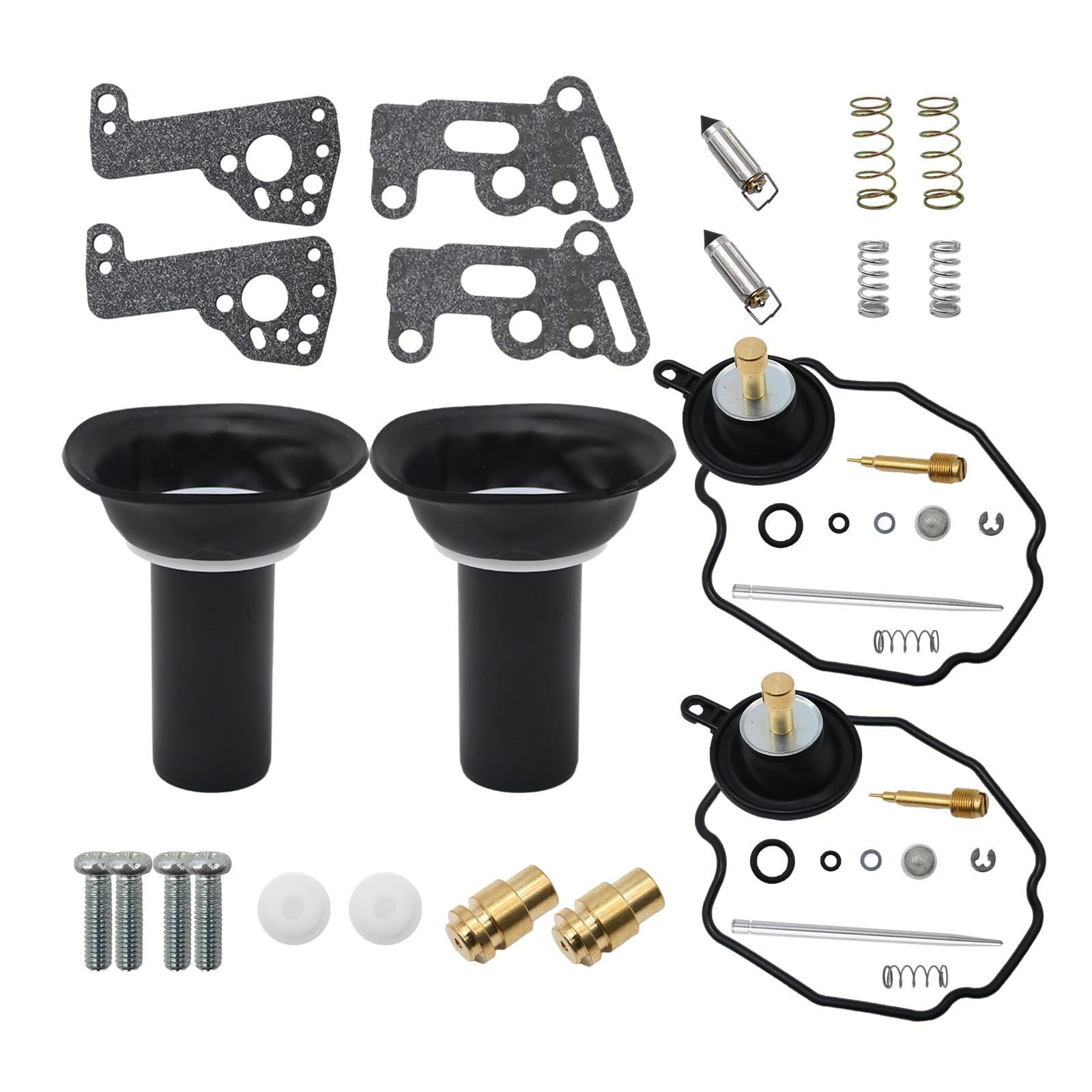 Vergaser-Reparatursatz Ersatz für Yamaha Virago 535 500 XV535 XV500 XV Vergaser, Vergaser-Kit mit Kolbenkolben-Absperr-Schwimmernadel-Teilen