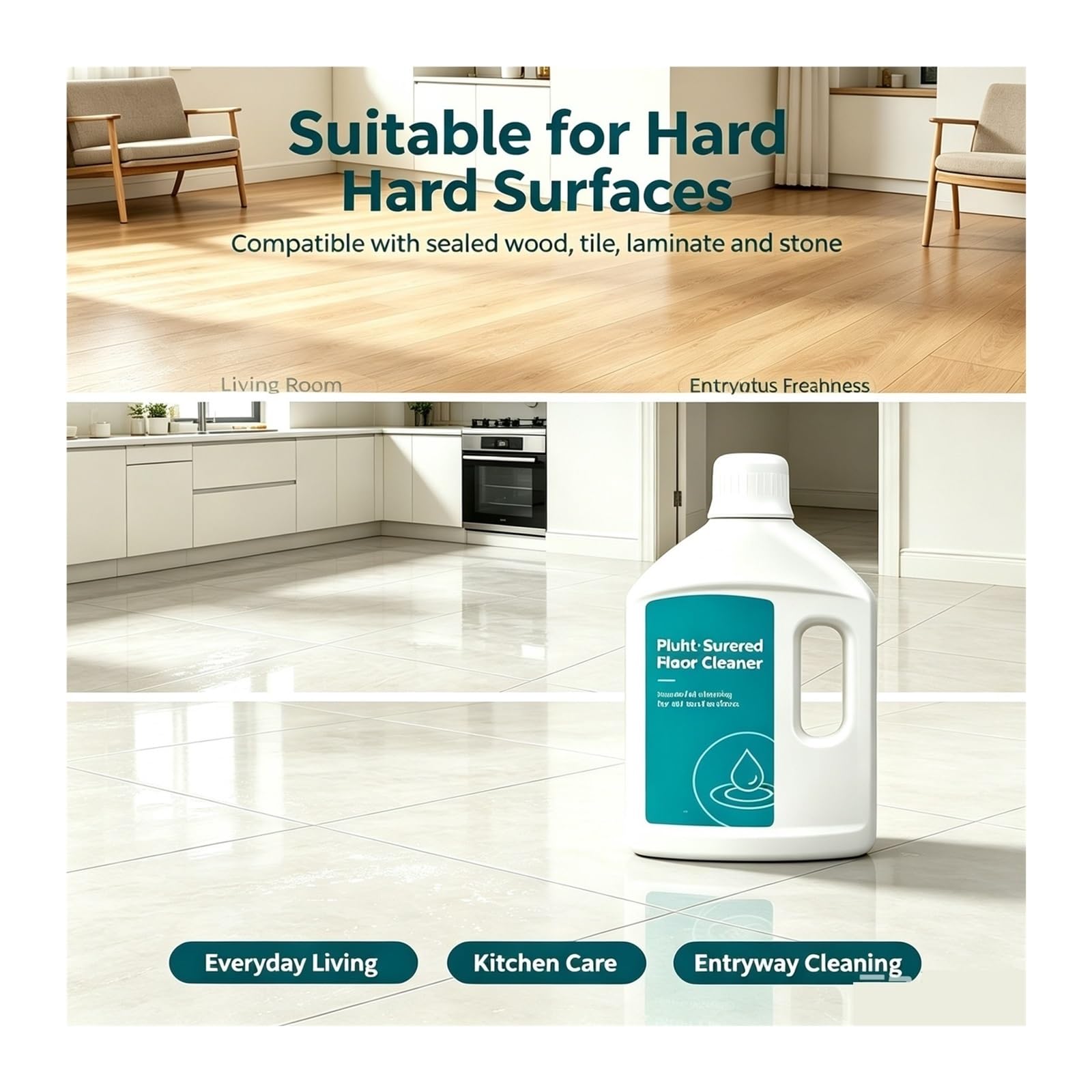 Ricarica detersivo for aspirapolvere pavimenti da 1000ML, compatibile con Dreame
