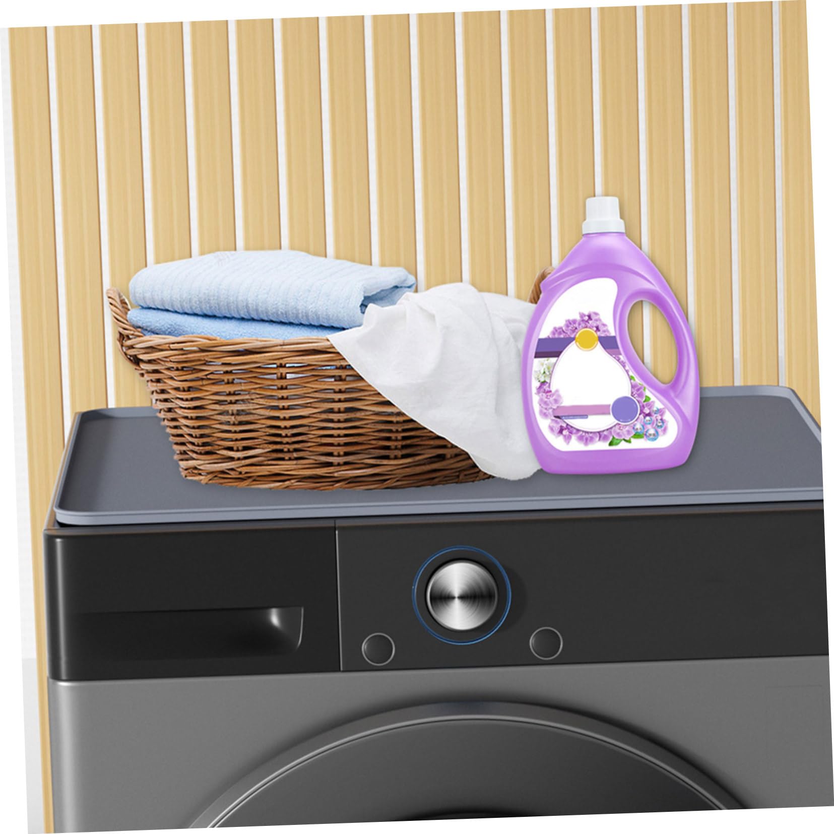 SHINEOFI Silikonmatte für Waschmaschine und Wäschetrockner Rutschfeste Unterlage zum Schutz Des Deckels Hygienisch und Stabil