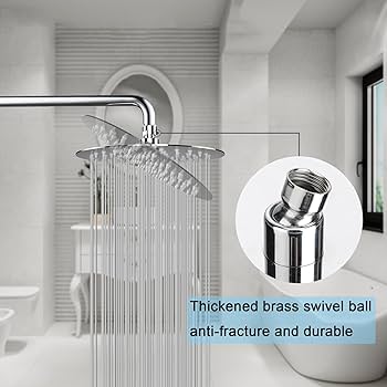Rain Shower Head, Katezon High Flow Rainfall Showerhead