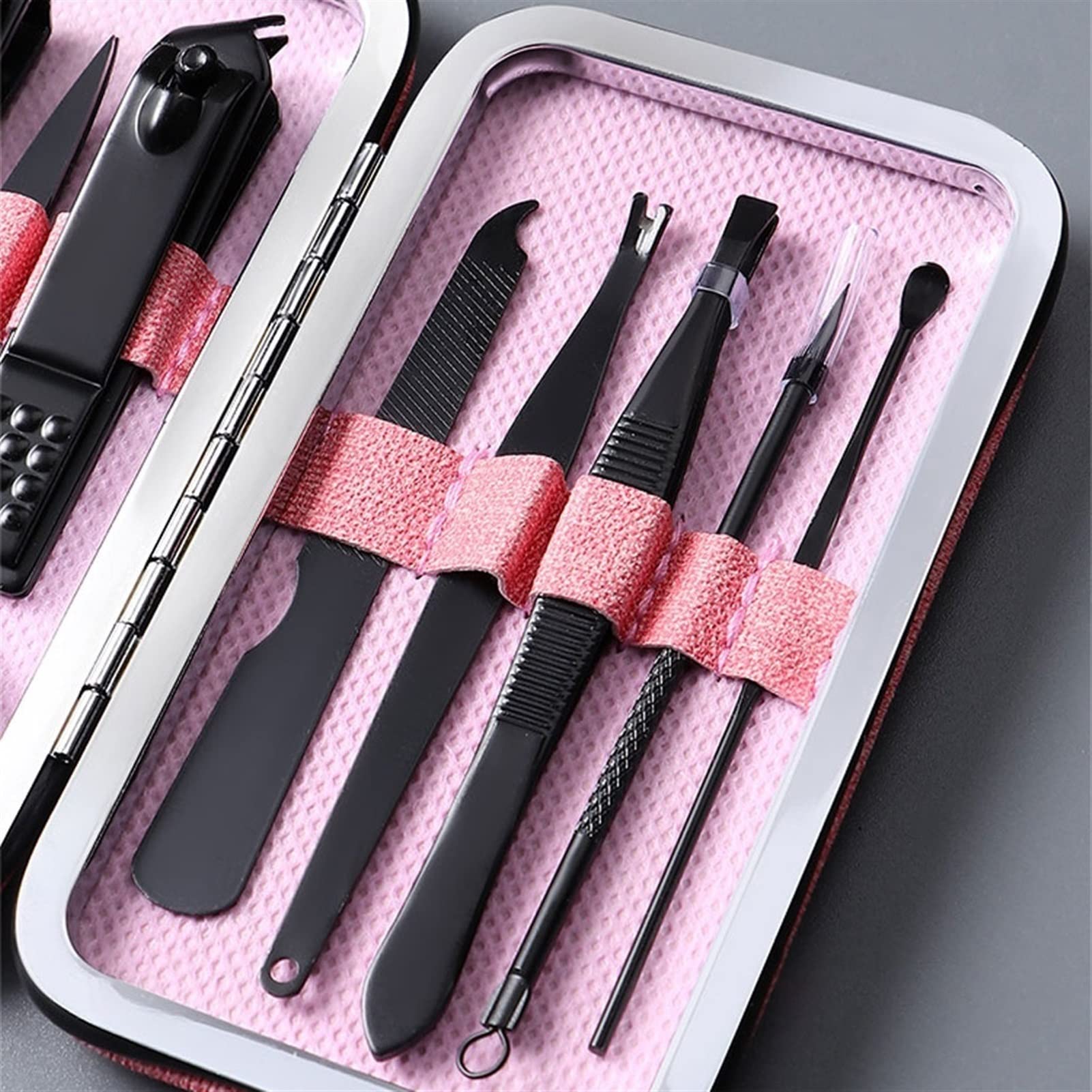 Zestaw do obcinania paznokci dla dorosłych Zestaw do manicure ze stali nierdzewnej Zestaw do higieny osobistej Zestaw do pedicure Zestaw kosmetyczny (zestaw 8-częściowy) (kolor: B) (A)