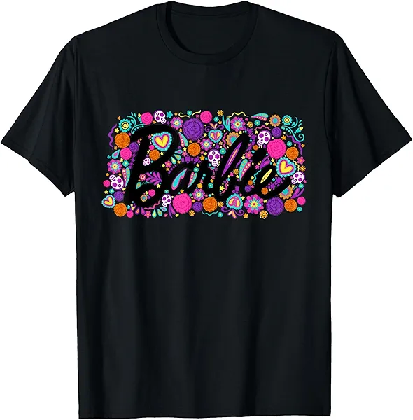 Barbie Día De Muertos Logo T-Shirt