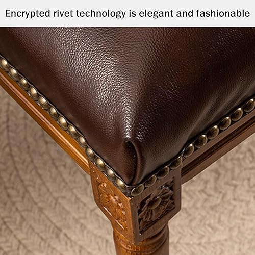 Miniatura 8 de Juego de 4 sillas de comedor de madera, silla de comedor rústica, sillas de comedor tapizadas con reposabrazos opcionales, silla de cocina para sala