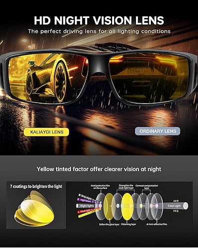 Miniatura 7 de KALIYADI Gafas de sol deportivas polarizadas para hombre, lentes de sol polarizadas UV400 para ciclismo, béisbol, paquete de 3 unidades