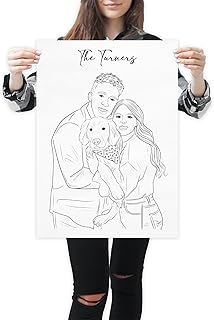 10 Bridal Shower Invite Ideas That Set The Tone For A Beautiful Day 46 NudoHome Personalized Custom Line Portrait – Minimalist Hand-Drawn Illus...