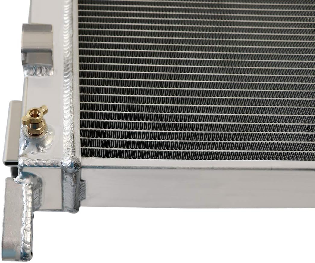 Performance Aluminum Radiator Compatible with 2004-2009 2005 2006 2007 2008 Dodge Ram 1500 2500 3500 5.7L V8 Gas Engine, 4 Row Core Cooling Radiators
