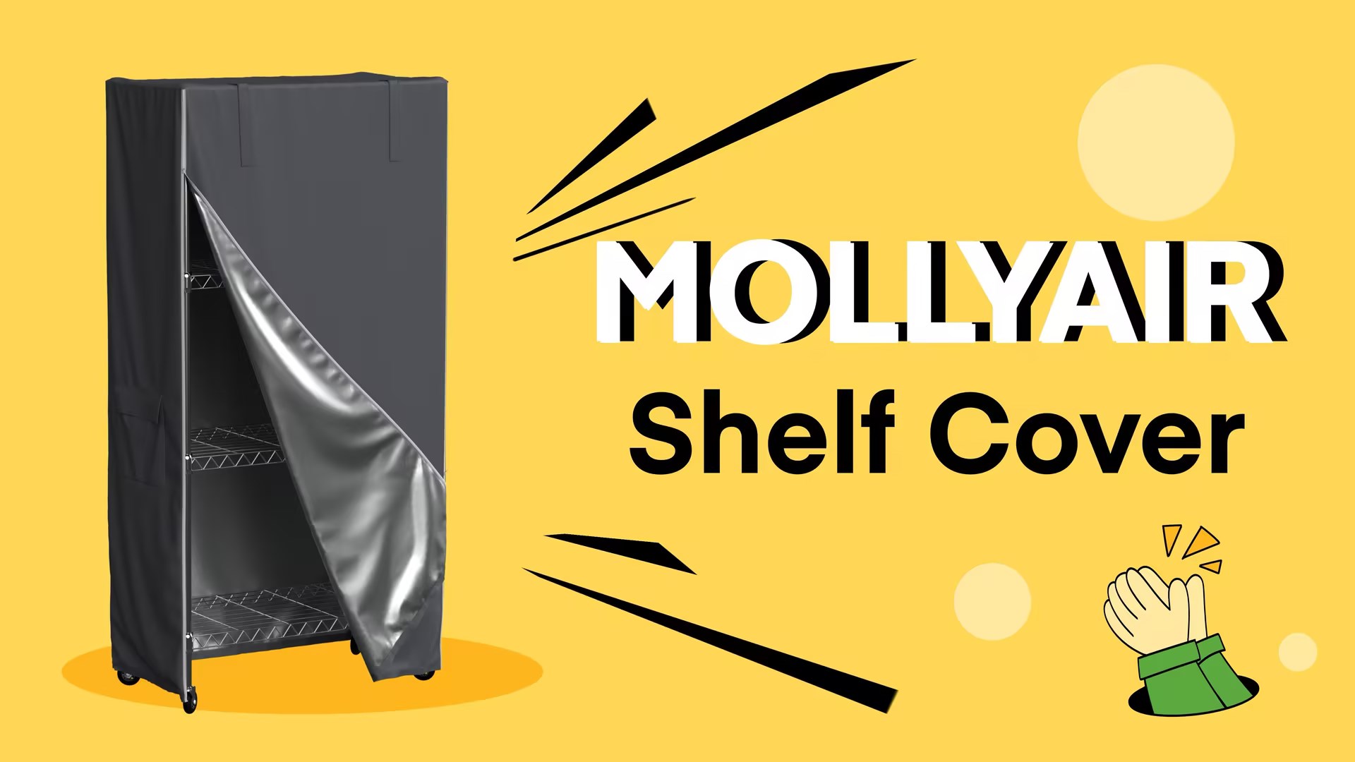 Amazon.com : MOLLYAIR Heavy Duty 600D Wire Shelving Cover 36