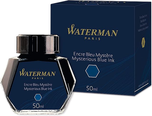 Waterman Fountain Pen Ink | Mysterious Blue | 50ml Bottle
