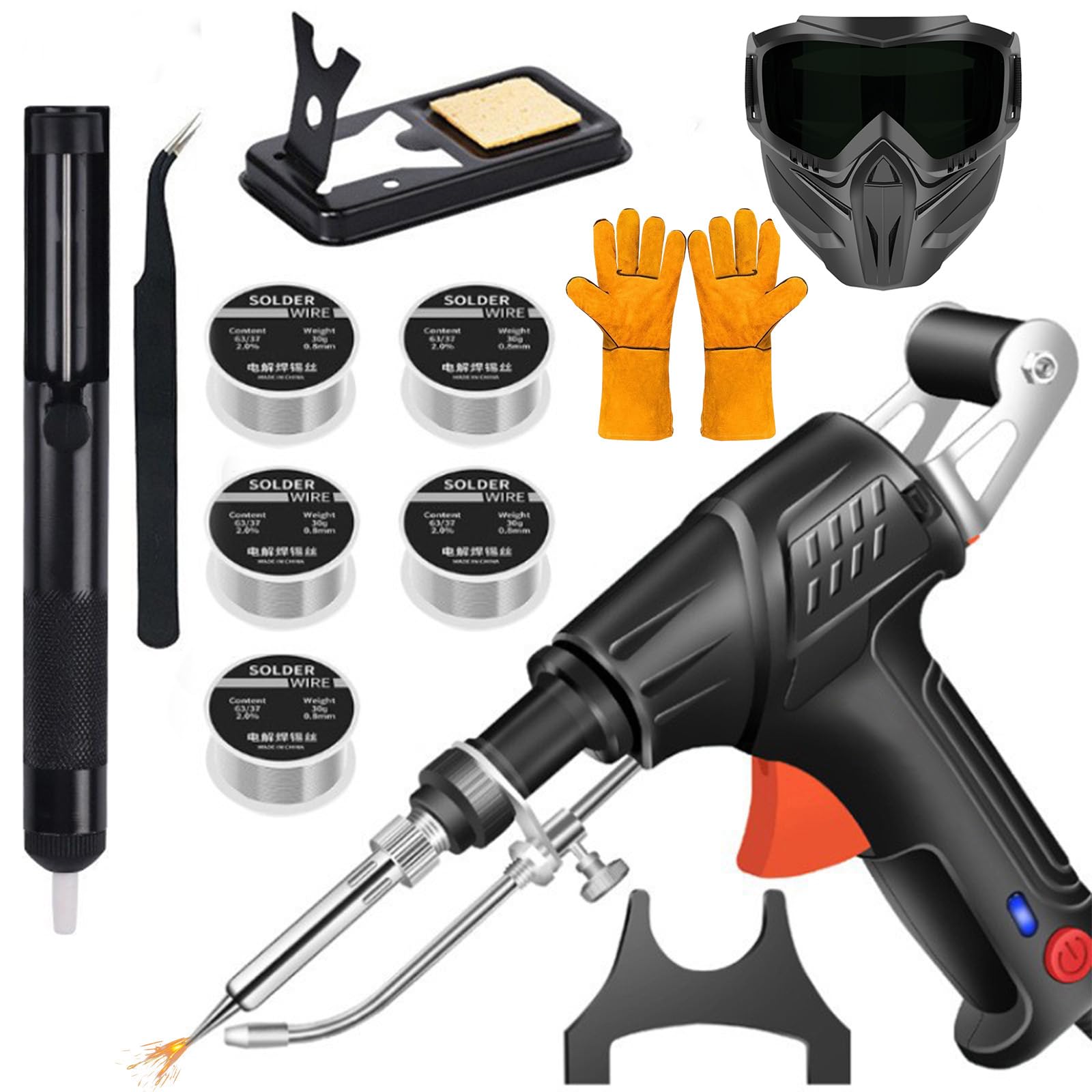 3-in-1 Handheld Laserschweißgerät 1500W,Laser Schweißgerät 4 In 1,Laserpistole mit Automatischem Drahtvorschub zum Schweißen,Entrosten & Schneiden für Metall,Tragbares Laser Schweißgerät (B, Innere)