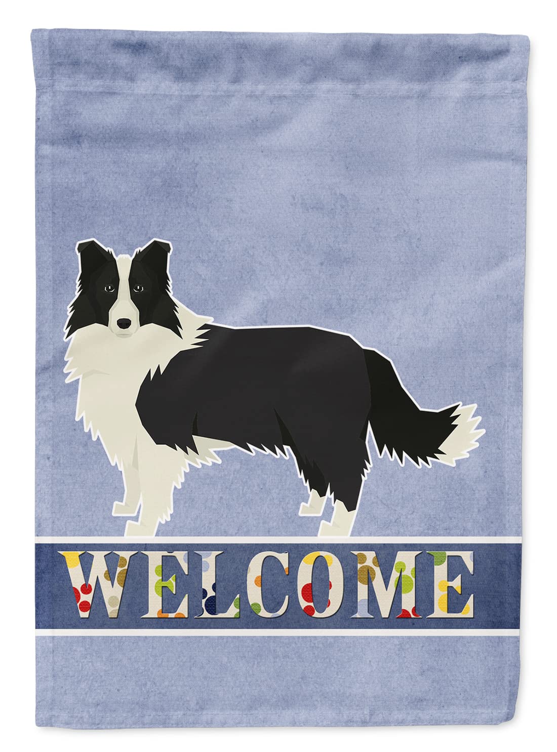 Canvas House Size Border Collie Welcome drapeau ultra résistant grand format