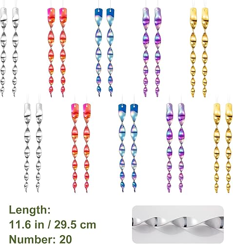 Miniatura 15 de OFFO Cañas espantadoras de pájaros, 11.5 pulgadas (15 piezas) dispositivo reflectante para pájaros al aire libre para mantener a palomas y pájaros