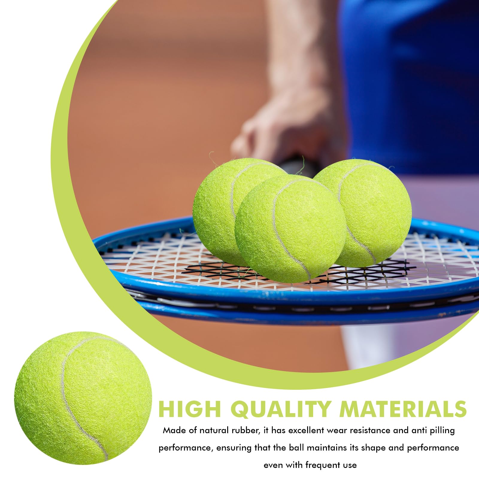 15 palline da tennis per il tempo libero, da tennis, senza pressione, per principianti, per lezioni di tennis, palline e cani