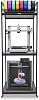 PT2 Ultimate Large 3D Printer Storage Solution, Heavy-Duty 3-Tier Stand & Filament Organizer Rack for Biggest Printers on Wheels
