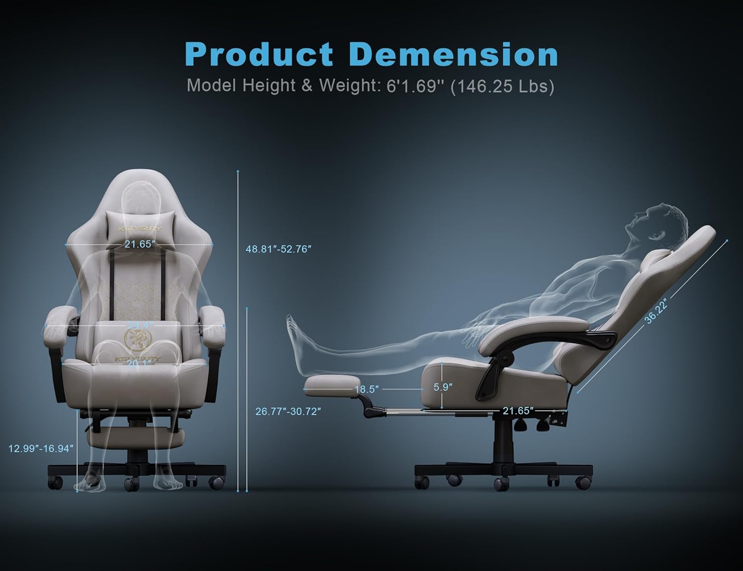 Product dimensions diagram