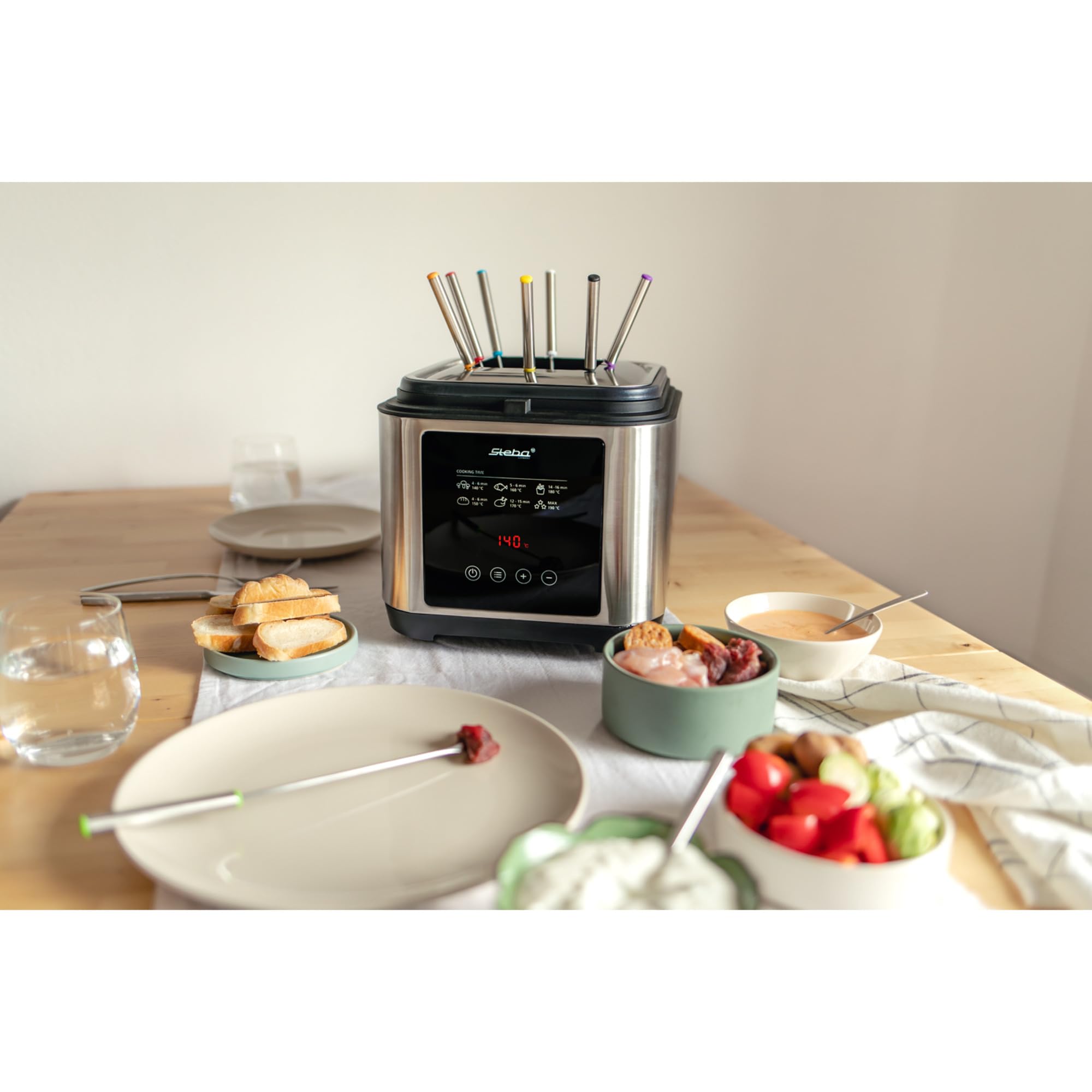 Image secondaire de Friteuse et Set à Fondue Steba DF 150 F en Acier Inoxydable