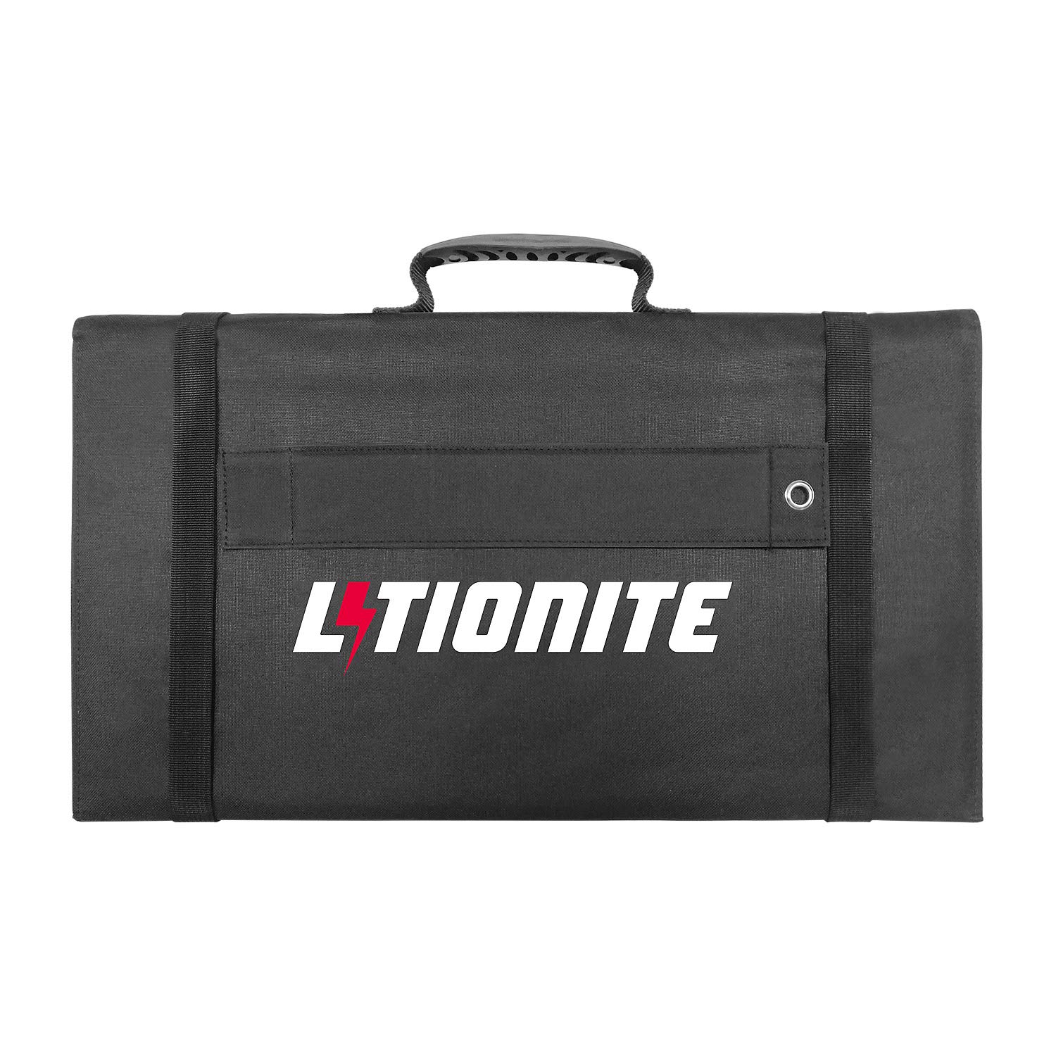 Litionite Arun 120W Panel solar plegable y portátil con soporte inclinado - Conexión DC - Ampliable para pequeño sistema solar - Cargador para generador de energía eléctrica/Power Generator