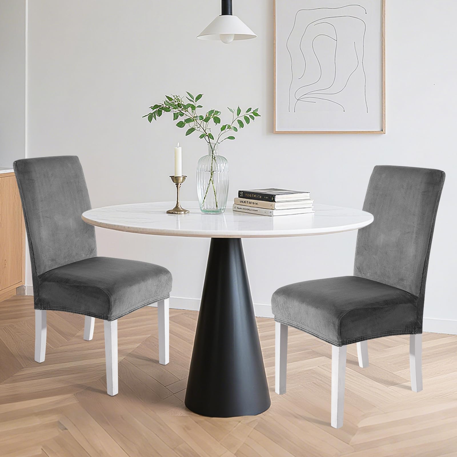 Ystyle Housse de Chaise Velours 4 Pièces, Housse de Chaise Salle à Manger Élastique, Universel Couvre Chaise Extensible, Protection Chaise Lavable, pour Restaurant Cuisine Banquet, Bleu Foncé Ystyle Housse de Chaise Velours 4 Pièces, Housse de Chaise Salle à Manger Élastique, Universel Couvre Chaise Extensible, Protection Chaise Lavable, pour Restaurant Cuisine Banquet, Bleu Foncé