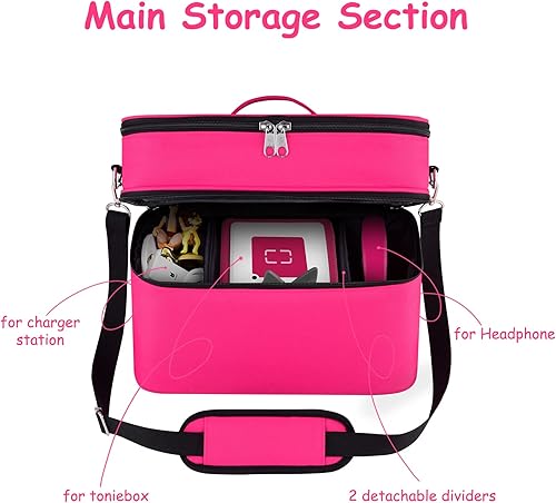 Miniatura 3 de DDgro Tonies - Bolsa de almacenamiento para Toniesbox y accesorios, funda de transporte para niños, personajes de Tony, caja de reproductor de