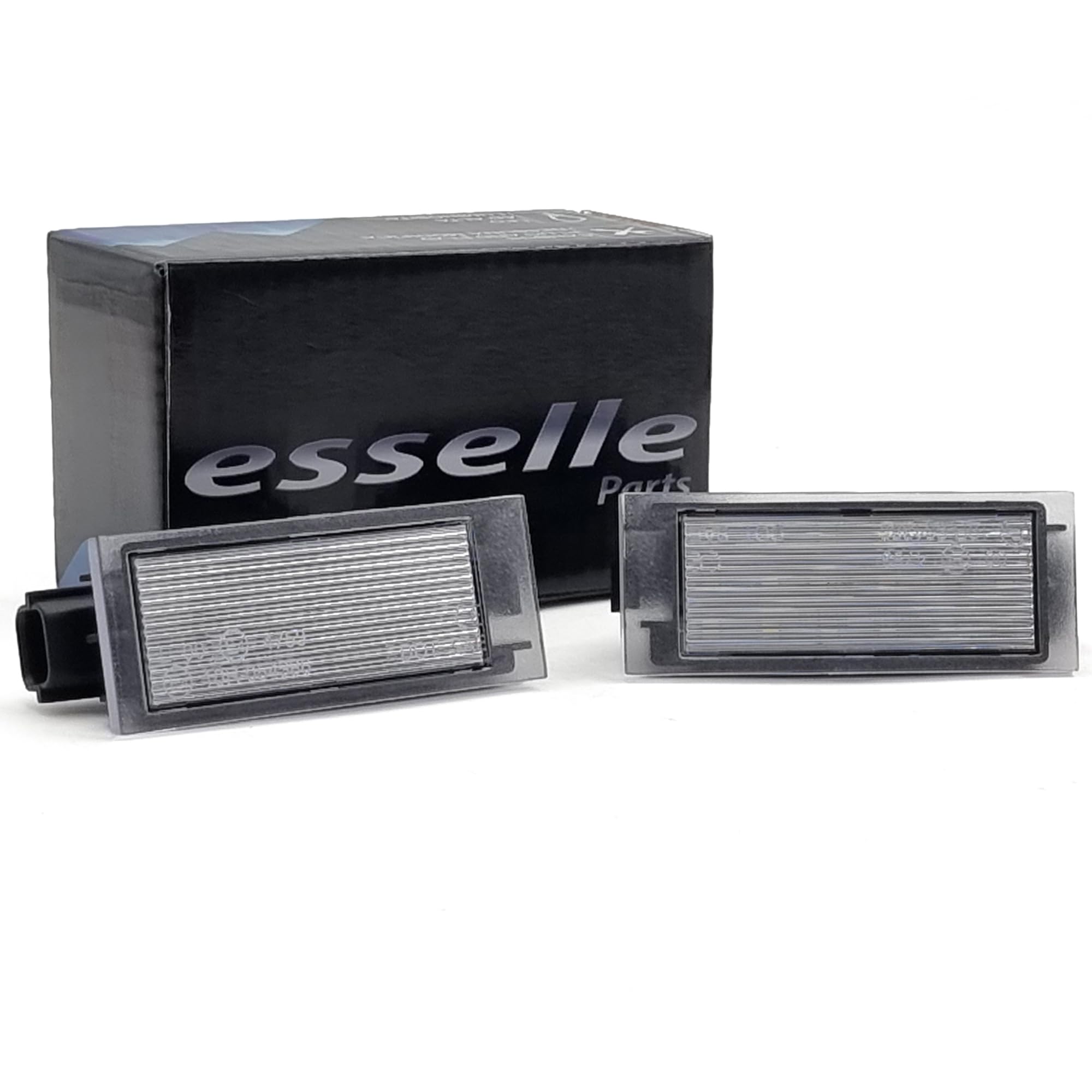 Placchette Luci Targa LED Compatibili con Renault Arkana Clio 3 Clio 4 Espace 5 Kadjar Kangoo 2 Koleos Laguna 2 Laguna 3 Master Megane 4 Talisman Twingo MK2 18 SMD CANBUS 6000K Bianco Plug & Play