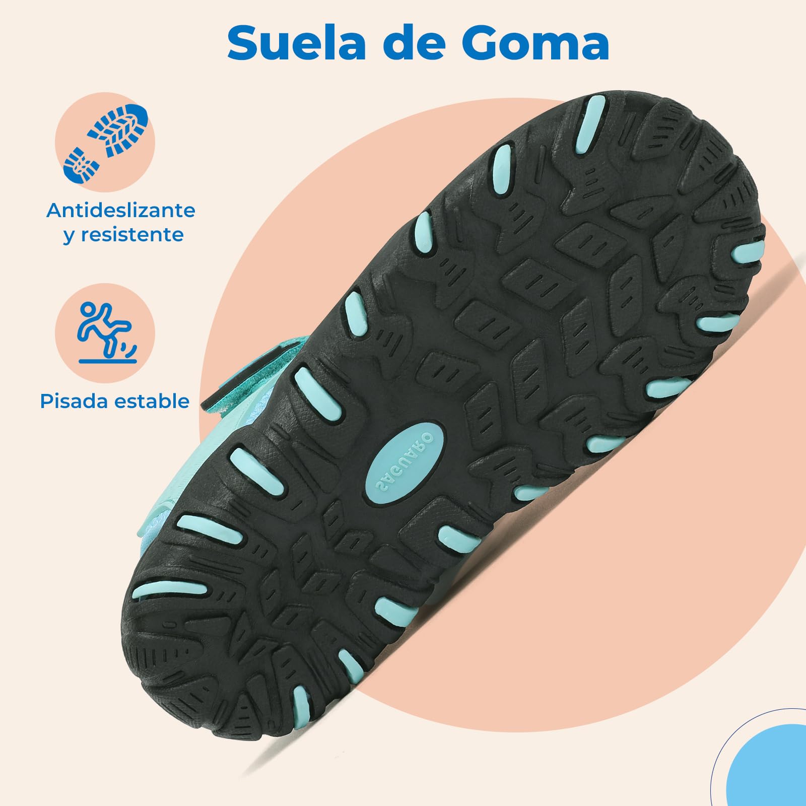 SAGUARO Sandalias Calzado de Verano para Niños Puntera Cerrada para Trekking y Senderismo Tallas 25-38 — view 7