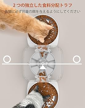 自動給餌器　猫 Amazon | Pawsync 自動給餌器 猫 2年品質保証 スマホ連動 3.6L大